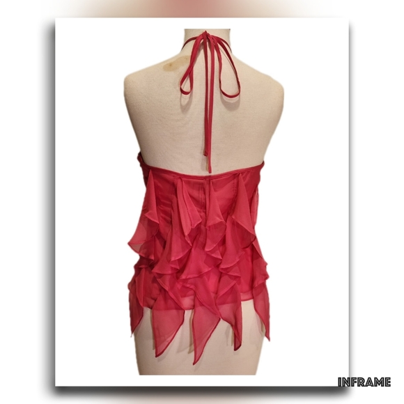 BCBGMaxAzria Collection Silk Halter Top - Picture 6 of 12